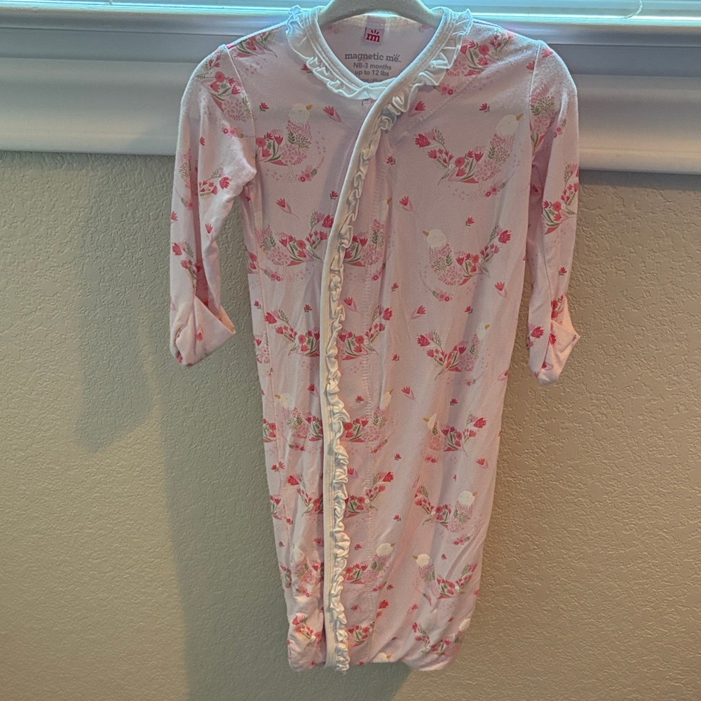 Magnetic Me Pink Floral Kids One Piece
